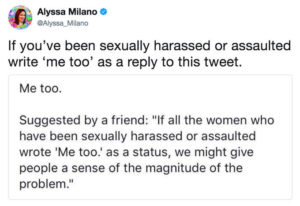Screenshot of Alyssa Milano Tweet MeToo